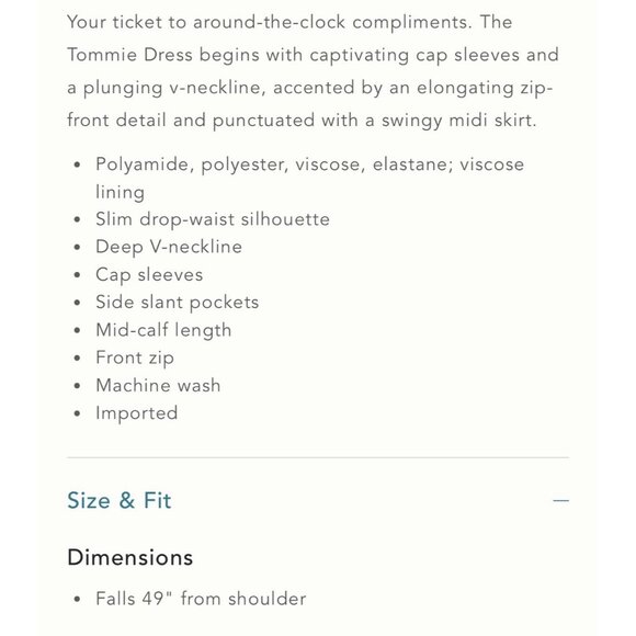 NWT Size S - Anthropologie Maeve Tommie Smocked Front-Zip Lace Shirt Dress - Picture 9 of 16